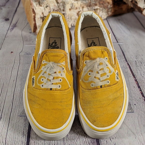 slip on vans with fake laces